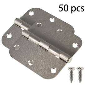 463372 Findmall 18/30/50 Pc 3.5 Inch Satin Nickel Interior Door Hinges With 1/4 5/8 Radius Corners