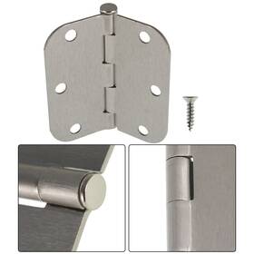 In2085642al Findmall 30 Pack 3.5 Inch Thinkness 2.2 Mm Satin Nickel 5/8 Iron Hinges New