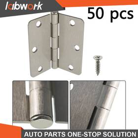 Tl17830q Findmall Labwork 3.5 Inch 2.2mm 1/4 Radius Corners 3-1/2 Satin Nickel Door Hinges 50pcs