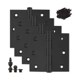 Finsbury Hardware 438060580784 Heavy Duty Door Hinge Bronze Ball Bearing 3.5 X Inch Solid Brass Du