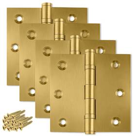 Finsbury Hardware 438060583846 Heavy Duty Door Hinge Matte Brass Ball Bearing 3.5 X Inch - Se