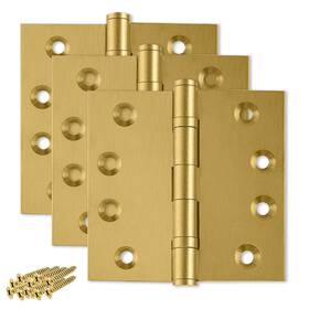 Finsbury Hardware B08p7xspkp Heavy Duty Door Hinge Matte Brass Ball Bearing 4x4 Inch