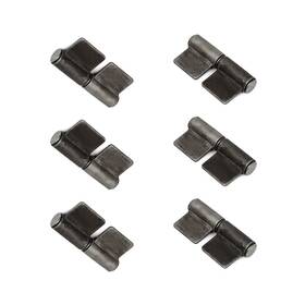 Fipux 619668089984 6pcs 360 Degree 3-inch Metal Welding Flag Hinge Cupboard Cabinet Door