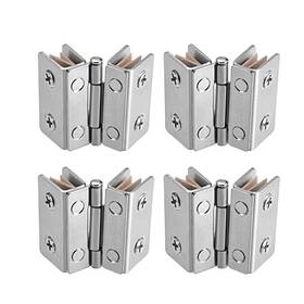 Fipux 639664448646 4pack Glass Hinge Cabinet Door Clamp Stainless Steel
