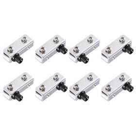 Fipux 746453388080 8pcs Glass Door Pivot Hinge For 3-5mm Thickness Iron Bedroom