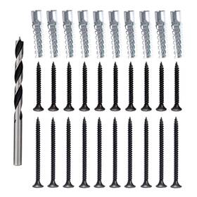 Fireflyweb 752811081852 Screw Door Security Hardware Reinforcement Jamb Repair Kit - Terrific Solutio
