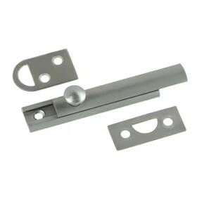 First Watch Security 313045772772 3 Inch Solid Brass Satin Nickel Slide Door Bolt