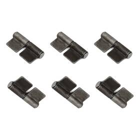 Fixinairp 619668090041 360 Degree 3-inch Metal Welding Flag Hinge Gray Cupboard Door 6pcs