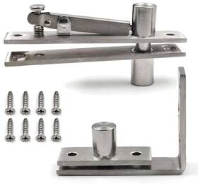 Dph01 Flixgrdy Heavy Duty Stainless Steel Wood Door Pivot Hinges 180 Degree Rotation Adjust