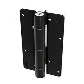 Forgeright 445041426403 5 Inch Black Aluminum Fence Self-closing Gate Hinge