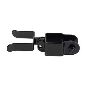 Fortress 445043782712 Versai 1.5 Inch X 2 Gloss Black Steel Gate Fork Latch