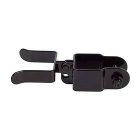 650178 Fortress Gate Fork Latch 1.5 In X 2 Gloss Black Durable Steel Hassle-free Installation