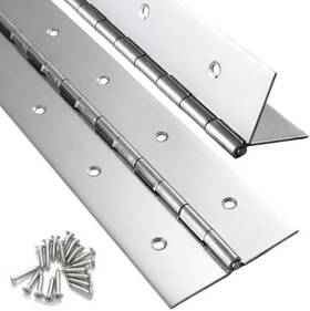 Fullvision 765147710716 2 Pack Heavy Duty Piano Hinge 24 Inch X2 0.047 Thick Stainless Steel Continuous Hi