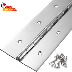 Fullvision 9331526847345 Heavy Duty Piano Hinge 30 Inch X 3 Width True 0.060ftft Thick Stainless Stee