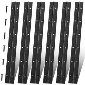 Fvsec 331526845075 6 Pack 12 Inch Piano Hinge Heavy Duty Continuous With Holes For Cabine