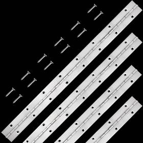Fvsec 755334222634 4 Pack 16 Inch Piano Hinge Heavy Duty Continuous With Holes For