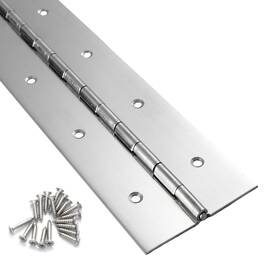 Fvsec 765147710600 Heavy Duty Piano Hinge 24 Inch X 2 Width 0.047ftft Thick Stainless Steel Cont