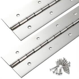 B0cm23ltlx Fvsec 2-pack Marine Grade Heavy Duty Piano Hinge 24 Inch X 2 Stainless Steel True 0.060