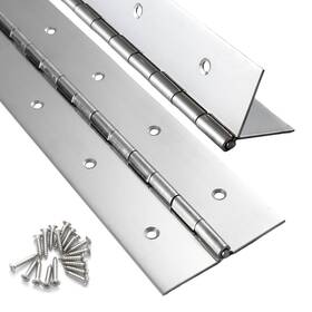 Fvsec B0cy27v4rf 2 Pack Heavy Duty Piano Hinge 16 Inch X Width 0.047 Thick