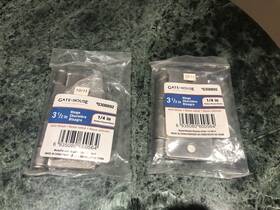 0308892 Gate House 2ea - Gatehouse 3-1/2-in H X 1/4-in Radius Satin Nickel Interior Door Hinges