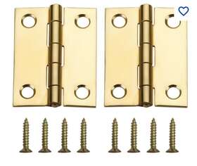 0308965 Gatehouse 010254007342 Gate House 2 Inch Narrow Hinge 2-pack Polished Brass Plated Pack Of 10