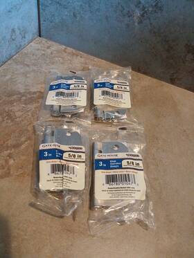 S841-515 Gatehouse 0207114 Satin Nickel Door Hinge 3 Inch 5/8 Model Lot Of 4 New Sealed