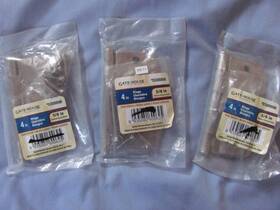 39-58-sn-p Gatehouse 3 New - 4 Inch Gate House Hinges 5/8 Radius Satin Nickel #0308898 With Screws