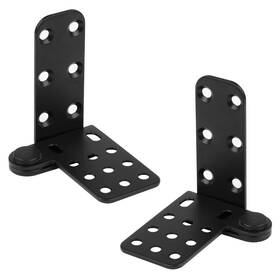 Heye07-b-t4 Gbgs 4 Pcs Pivot Door Hinges Inset 180 Degree Shaft Black 2 X Left Right