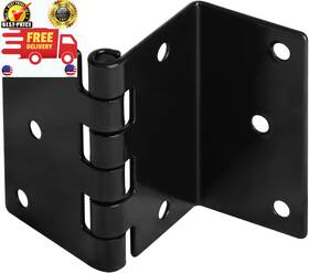 Heye64-b-t6 Gbgs 6 Pcs 2-3/4 Inch Half-surface Chest Hinges 3 Folding Offset Door Hinge Black Ma