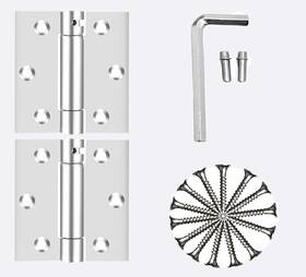 Geain 313109989979 3 Inch Stainless Steel Self Closing Door Hinges 201 Heavy Duty Spri