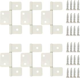 Geain 445037642640 Three Leaf Non-mortised Hinge For Mobile Home And Rv Interior 6 Packa White Door H