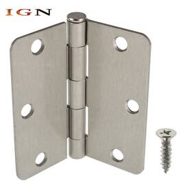 Ign1533294 Genrics 2.2 Mm 3.5 3.5in 1/4 Inch 3-1/2 Satin Nickel Iron Hinges High Quality 30 Pcs