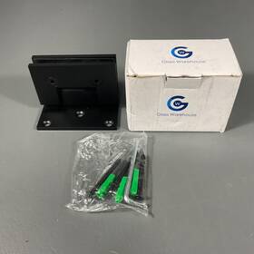 Gw-ac-h90-sb Glass Warehouse Brass 90 Degree Matte Black Wall Hinge Hardware -