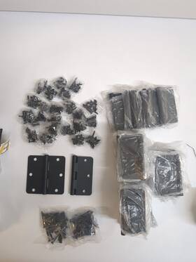 3514-sn-12 Gliderite 38 Pack 3-1/2 Inch Satin Black Steel Door Hinge 1/4 Corner Radius With Screws