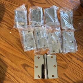 36990 Gliderite Polished Chrome Door Hinge 3.5 Inch X -no Hardware-lot Of 9