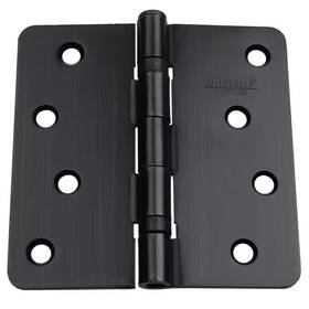 Gliderite 445011150185 4 Inch Oil Rubbed Bronze Steel Ball-bearing Door Hinge 1/4 Corner Radius With