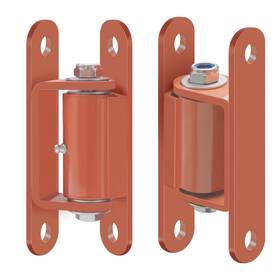 7dhinge-90 Glimova Red 2 Pack 1100 Lbs Heavy Duty Gate Hinge 7 Inch Length 90 Inward/outward Swiv
