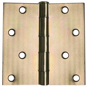 Global Door Controls 313102883809 4 Inch X Zinc Plain Bearing Hinge Set Of 2