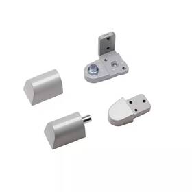 Global Door Controls 445006752752 Pitco Style 3/4 Inch Aluminum Right Hand Offset Pivot Hinge Set For Adams Ri
