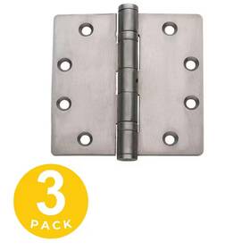 Global Door Controls 445038475469 4.5 Inch X 4 Stainless Steel Full Mortise 5/32 Radius Ball Bearing Hinge