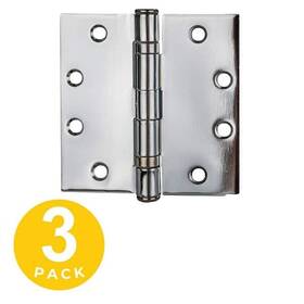 Global Door Controls 704780179740 4.5 Inch X Polished Chrome Full Mortise Squared