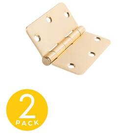 Global Door Controls 704780180012 3.5 Inch X Satin Brass Full Mortise Residential
