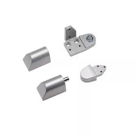 Global Door Controls 705353811333 Amarlite Style 3/4 Inch Aluminum Left Hand Offset Pivot Hinge Set For Adams