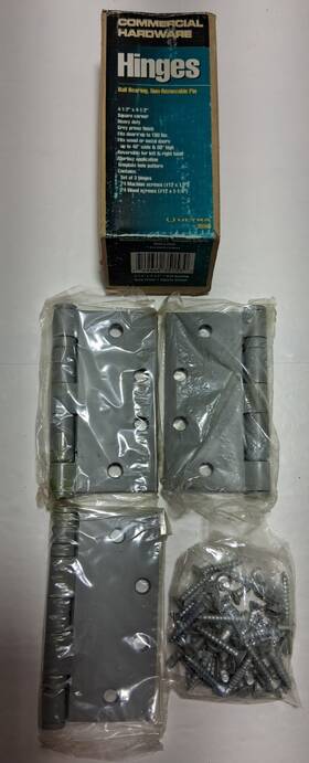 Cp4540bbr Global Door Controls Ultra Heavy Duty Pack Of 3 4 1/2 Inch X Ball Bearing 5/8 Hinge New