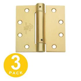 Cps4545-us4-3 Global Door Controls Spring Hinge 4.5x4.5 Full Mortise Self Closing Brass Steel Heavy Duty Set 3