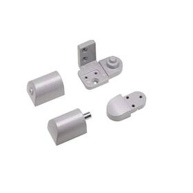 Th1300-lh-al Global Door Controls Offset Pivot Hinge Set Aluminum Left Hand Tamper Proof Weather Resistant