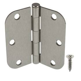 Gt3244150 Globalmart-top 3.5 Inch Thinkness 2.2mm Satin Nickel 5/8 Iron Hinges 18 Pack