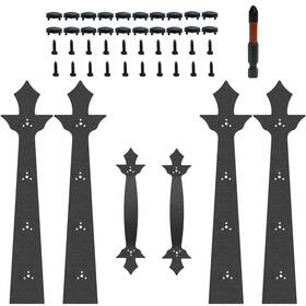 Goldengecko 788953193184 Garage Door Decorative Hardware Screw In Wood