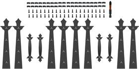 Goldengecko 788953193207 2 Car Garage Door Decorative Hardware Screw In Hardwar
