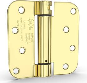 Goldenwarm 445048058027 2pack Polished Brass Door Hinges 4 Inch Self Closing Spring Hing